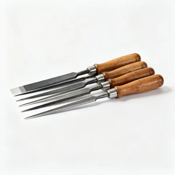 File set: A set of engineers files of different profiles with wooden handles