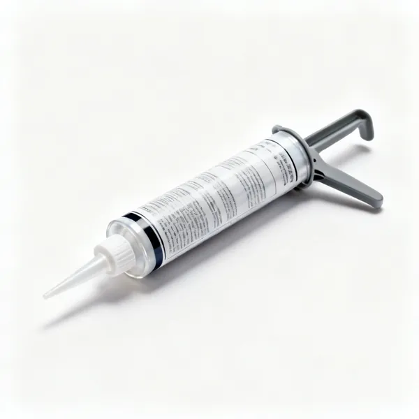 A tube of silicone sealant remover gel with a nozzle cap