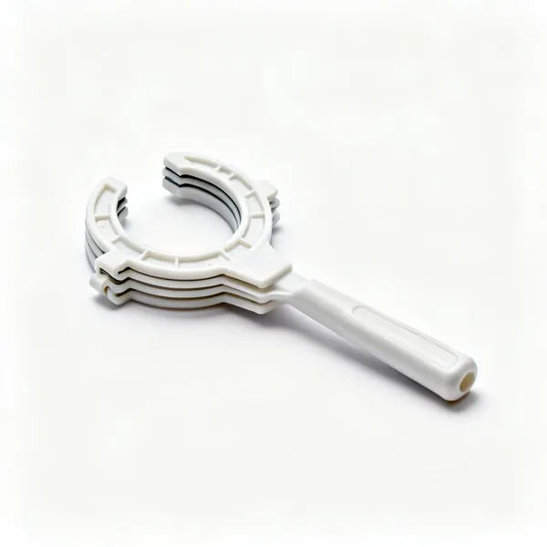 Push fit release tool: A set of plastic push fit pipe release tools, horseshoe shaped collar clips