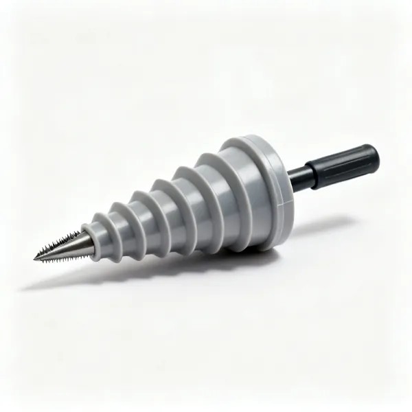 Pipe deburring tool: A plastic pipe deburring and chamfering tool with a stepped conical body