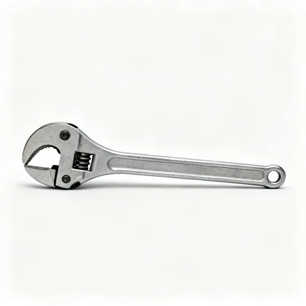 Heavy duty ratchet cutter: A large heavy duty ratchet pipe cutter with a long handle and a wide curved blade