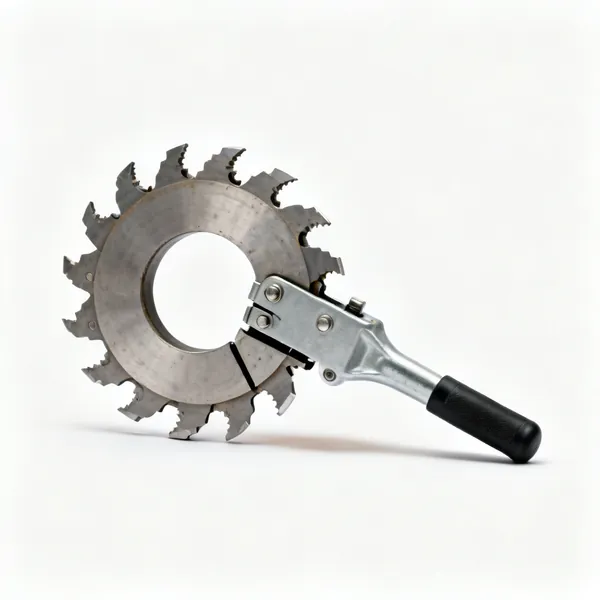 Large diameter wheel cutter: A large hinged pipe wheel cutter with multiple cutting wheels for large diameter pipe