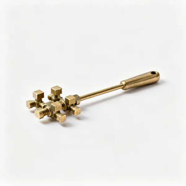 Bleed plug set: A set of small brass radiator bleed plugs with square spindles