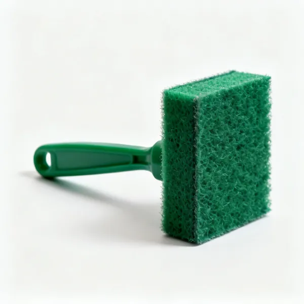 Fine abrasive pad: A green nylon abrasive scouring pad
