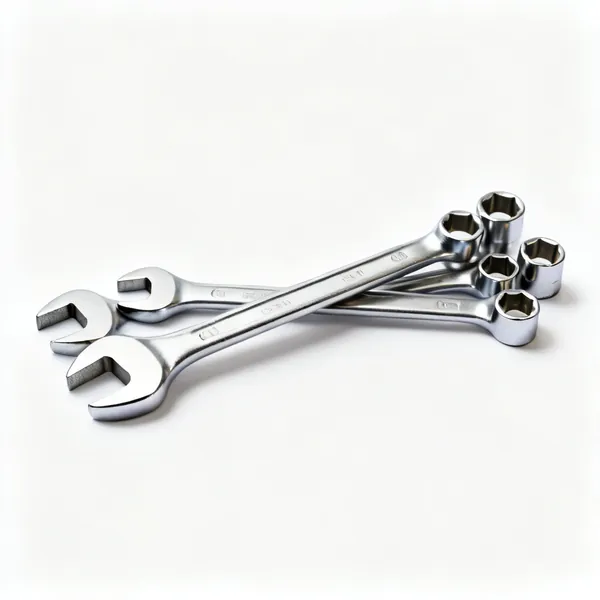 Crowfoot spanners: A set of crowfoot spanner sockets with open jaw ends and square drives