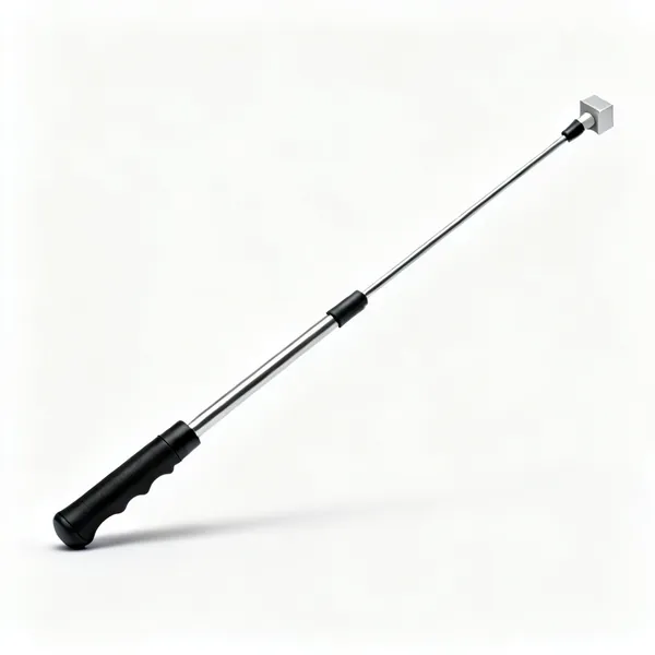 A telescopic magnetic pickup tool with a slim extending shaft and magnet tip