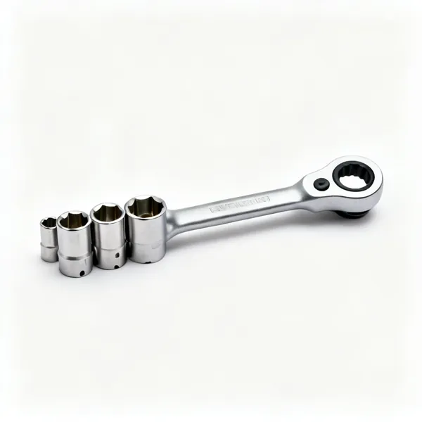 A pass through socket set with hollow sockets and a ratchet ring driver