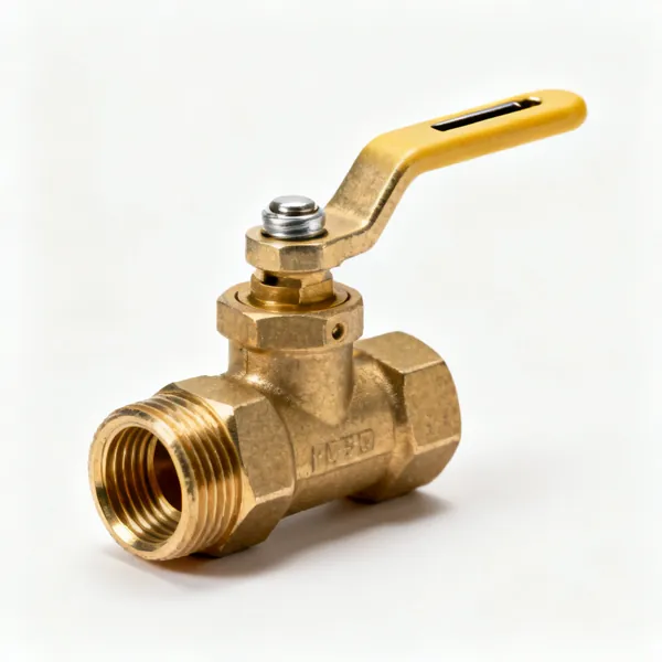 Service valve: A brass compression service isolating valve with a screwdriver slot