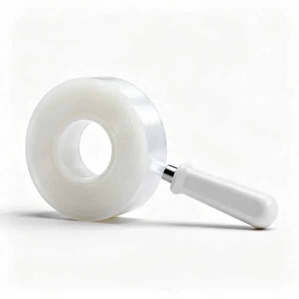 PTFE tape: A roll of white PTFE thread sealing tape