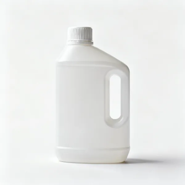 A plastic bottle of household disinfectant with a screw cap