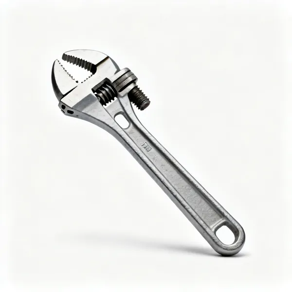 A pair of water pump pliers with an adjustable slip joint and long serrated jaws