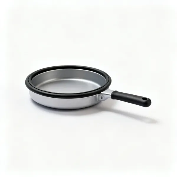 A shallow round magnetic parts tray with a rubber rim
