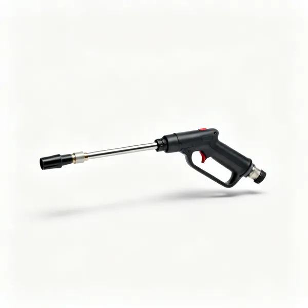 A drain jetting hose nozzle attachment for a pressure washer