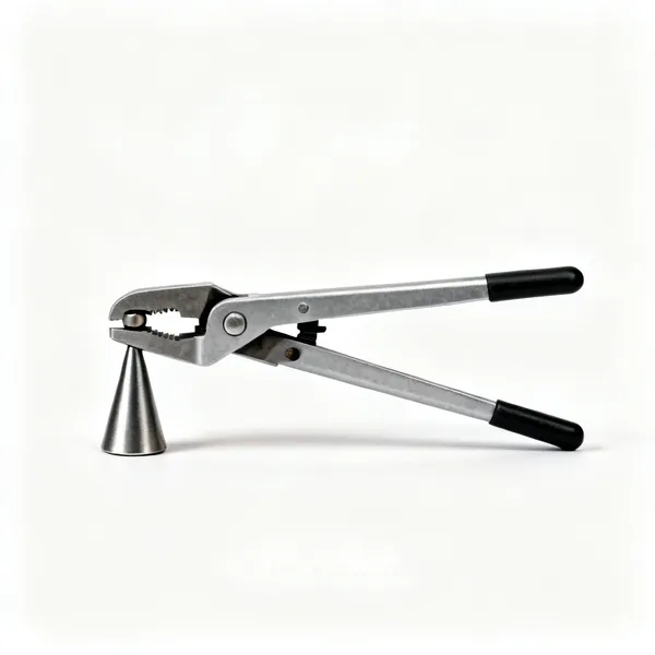A flaring tool with a clamp bar and a cone die
