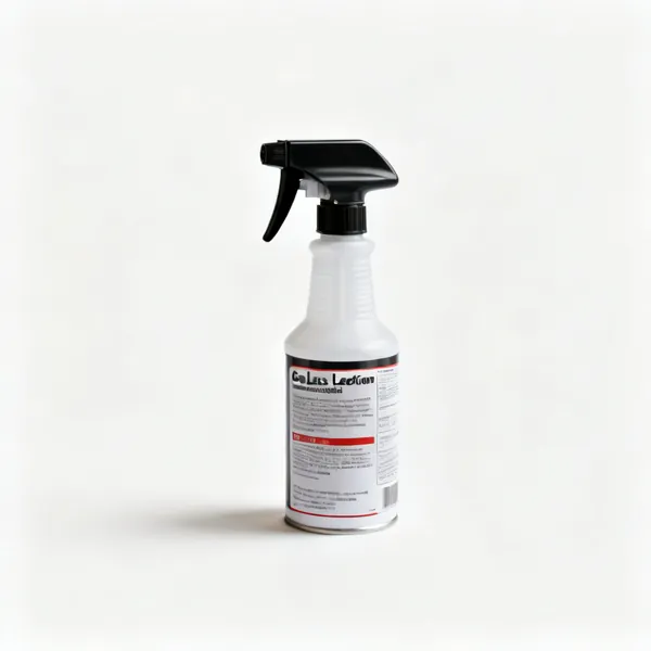 Leak detection spray: A spray bottle of gas leak detection fluid