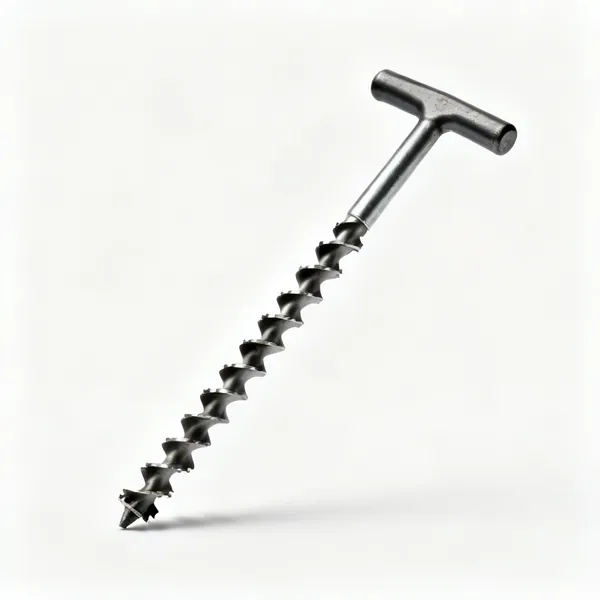 A spiral pipe reamer with a T handle
