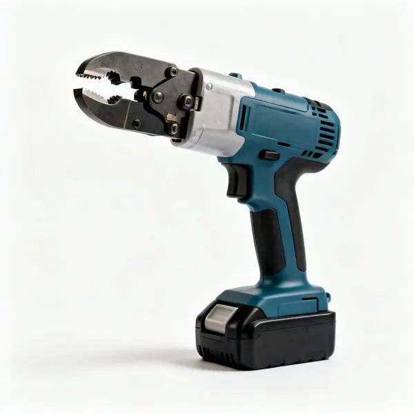 Press fit tool: A battery powered press fit crimping tool with jaws