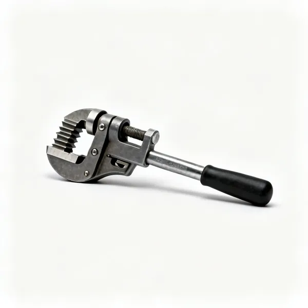 A swaging tool with a stepped punch and clamp