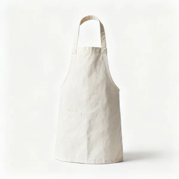 A canvas pottery apron