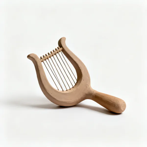 A pottery clay harp slab cutter