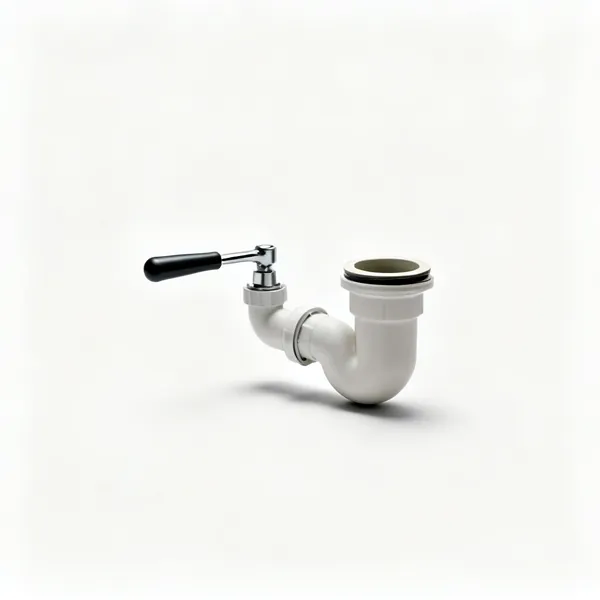 Sink clay trap: A plumbing clay trap under a sink