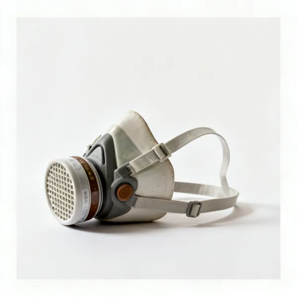 A respirator mask for pottery glaze materials