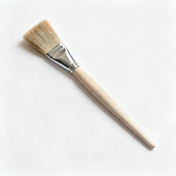 Hake brush: A wide flat hake pottery brush