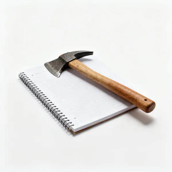 A notebook firing log with notes