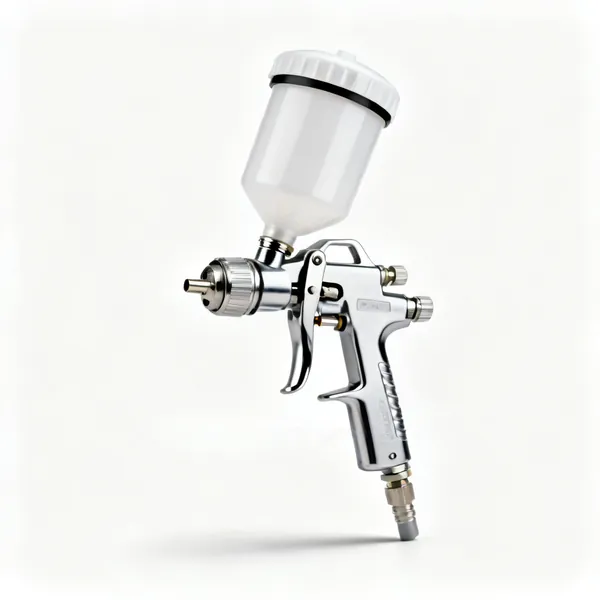 A glaze spray gun with a compressor