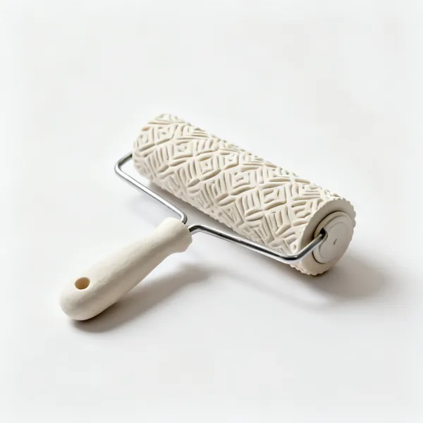 Patterned texture rollers for clay