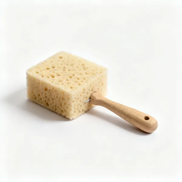 A small natural throwing sponge