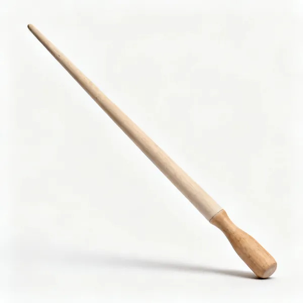 A long wooden pottery throwing stick
