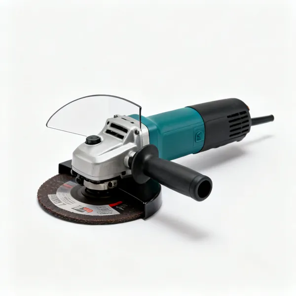 115mm angle grinder: A guard and a side handle