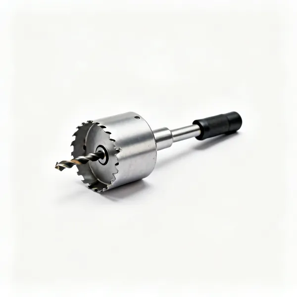 A holesaw arbor mandrel with a centre pilot drill bit