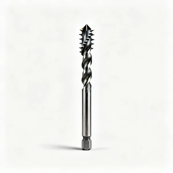 Brad point bits: A set of brad point wood drill bits with centre spurs