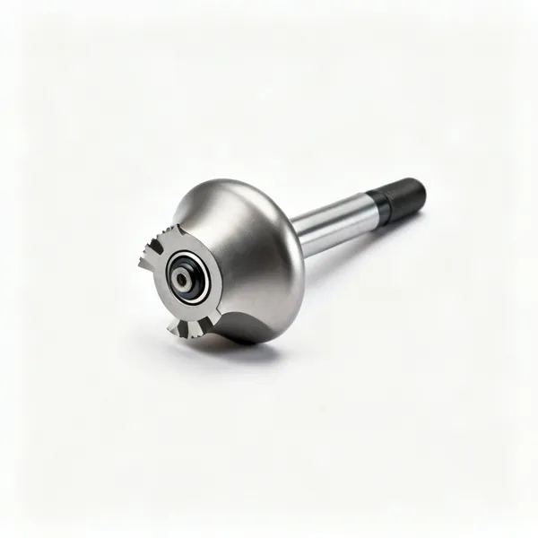 Cove bit: A cove router cutter bit with a convex rounded cutting profile and a bearing