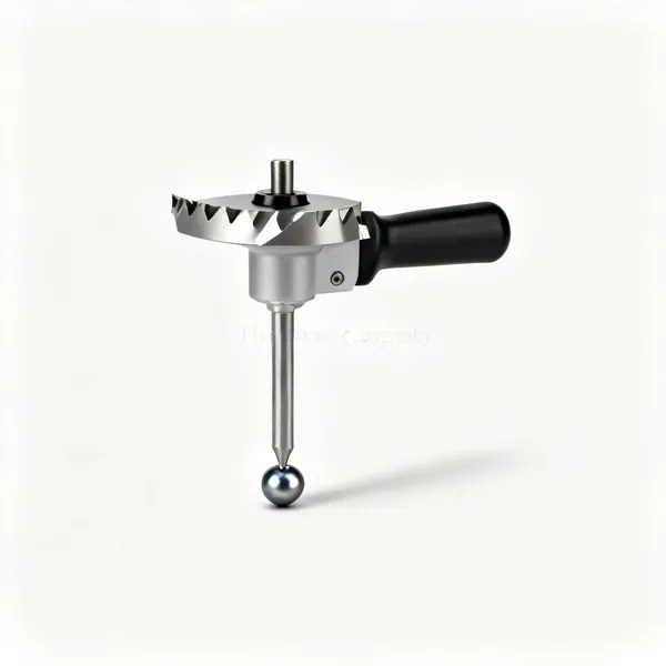 Flush trim bit: A flush trim router cutter bit with a ball bearing at the tip below the cutting edge