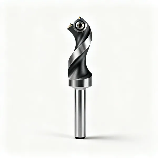 Ogee bit: An ogee router cutter bit with an S shaped cutting profile and a bearing