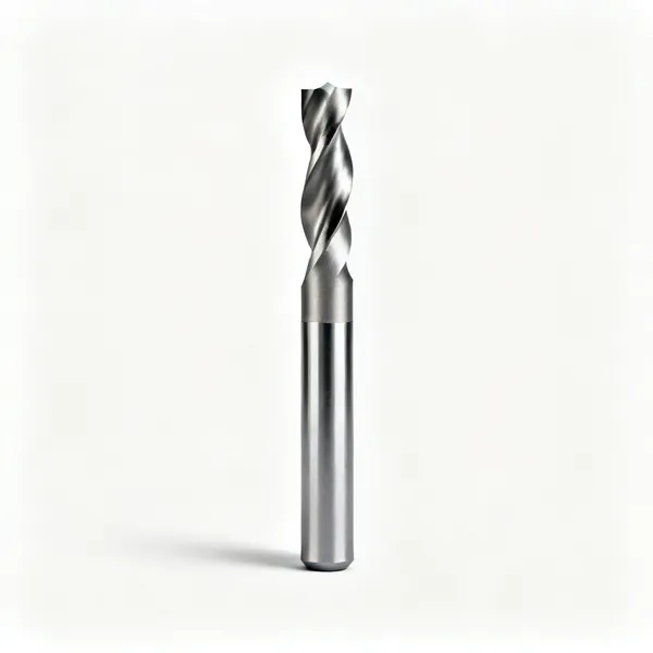 Straight cutter: A two flute straight router cutter bit with a plain cylindrical carbide edge