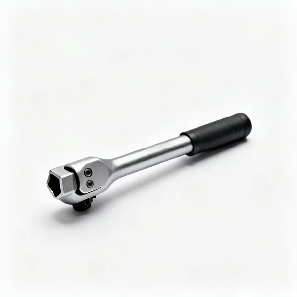 An air ratchet wrench with a slim head and square drive