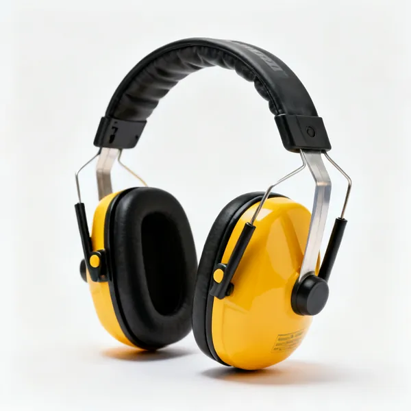 A pair of over-ear protective ear defenders