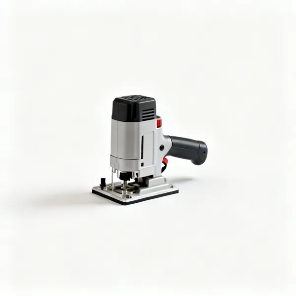 A compact one-handed trim router with a small base