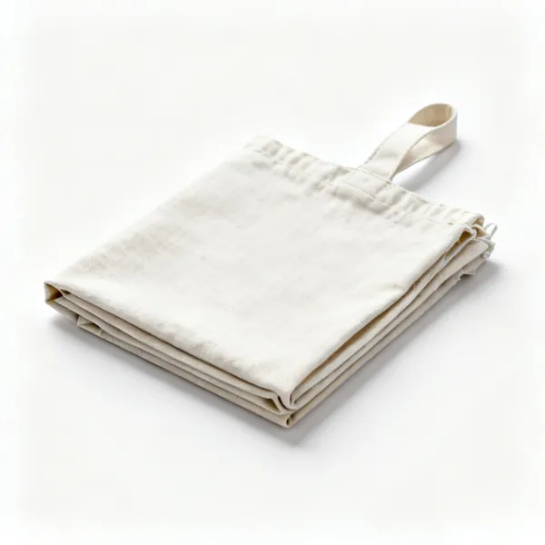 Dust sheets: A folded canvas dust sheet