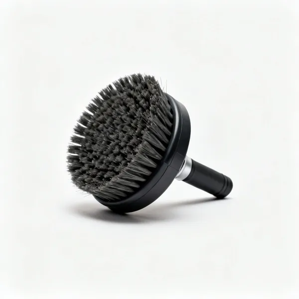 Rotary brush head: A round rotary power sweeping brush head with nylon bristles
