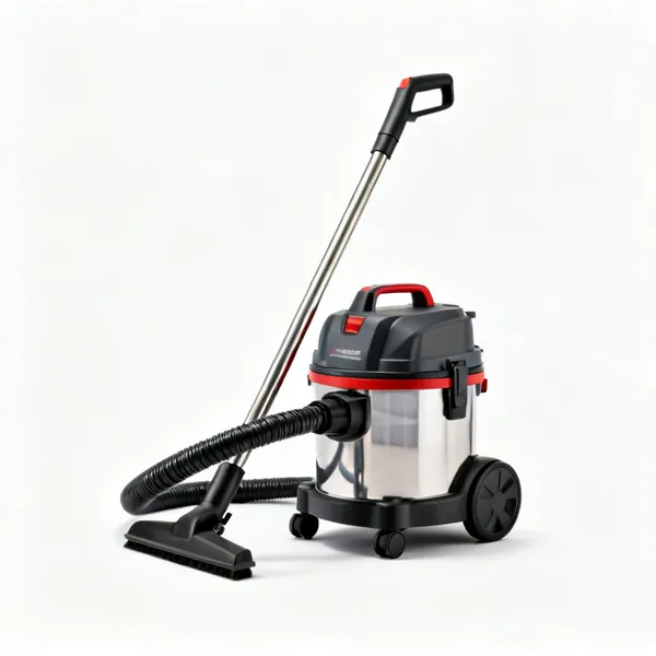 M class vacuum: An M class dust extraction vacuum with a hose and a filter housing