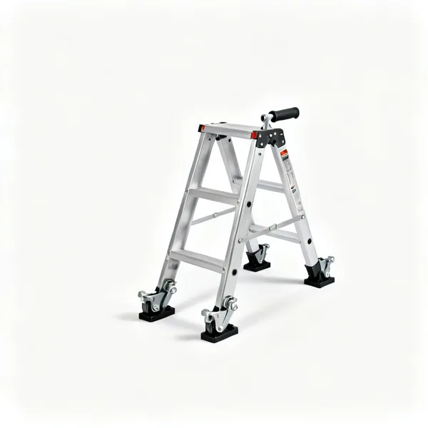 Ladder levellers: A pair of adjustable ladder levelling feet with ratcheting legs