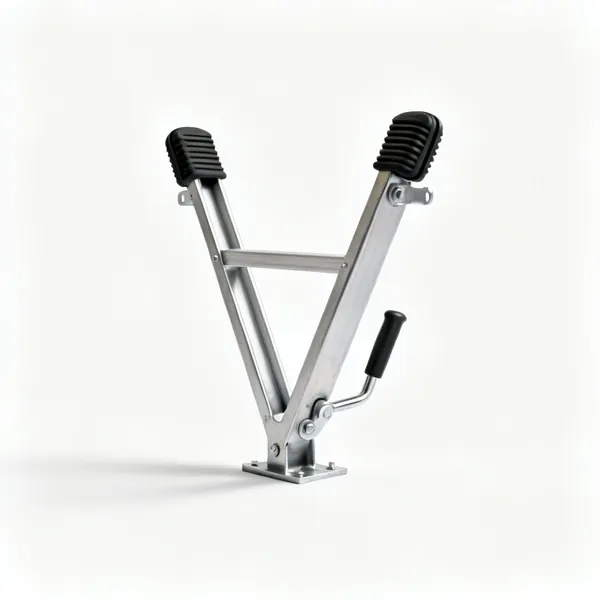 A metal ladder stand off bracket