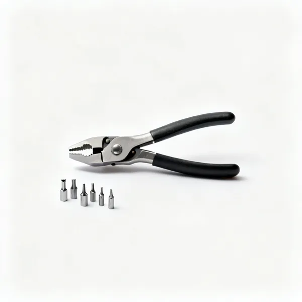 Spare punch and die: A set of small replacement nibbler punch and die inserts