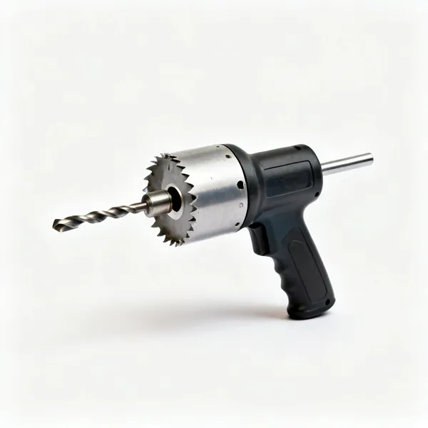 A bi metal hole saw with an arbor and pilot drill