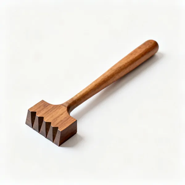 A hardwood lead step turner tool with a stepped shaped working end